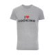 Koszulka czarna z nadrukiem I LOVE COOKING tshirt